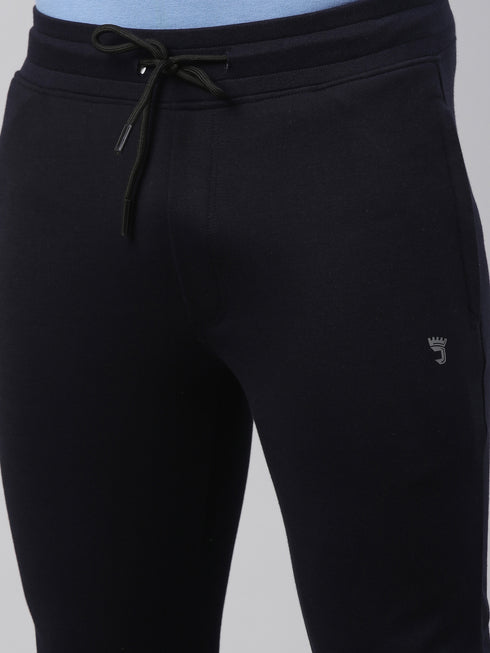 Navy Blue Solid Track Pant